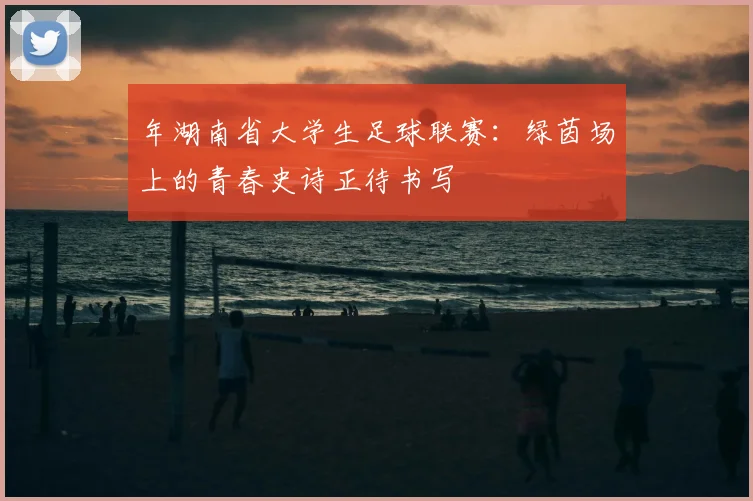 年湖南省大学生足球联赛：绿茵场上的青春史诗正待书写